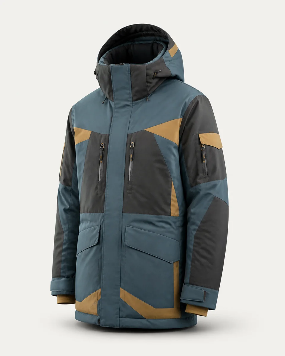 Slate technical parka used in the ShopDash demo scenario